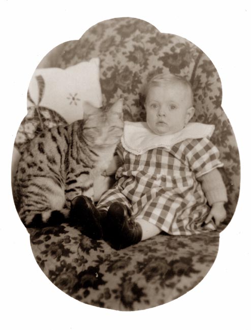 Ingela och katt